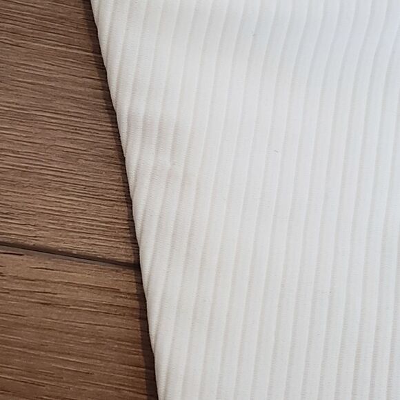 NWOT Frankie's Bikinis Tia Ribbed String Bikini Bottom In White Size Large - Picture 12 of 12